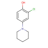 24284-97-7 2-chloro-4-piperidin-1-ylphenol chemical structure