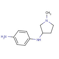1250029-55-0 4-N-(1-methylpyrrolidin-3-yl)benzene-1,4-diamine chemical structure