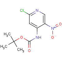 240815-74-1 tert-butyl N-(2-chloro-5-nitropyridin-4-yl)carbamate chemical structure