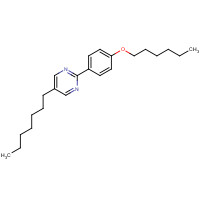 57202-37-6 5-heptyl-2-(4-hexoxyphenyl)pyrimidine chemical structure