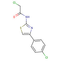 6125-31-1 2-chloro-N-[4-(4-chlorophenyl)-1,3-thiazol-2-yl]acetamide chemical structure