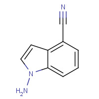 1068975-49-4 1-aminoindole-4-carbonitrile chemical structure