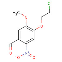 348618-75-7 4-(2-chloroethoxy)-5-methoxy-2-nitrobenzaldehyde chemical structure