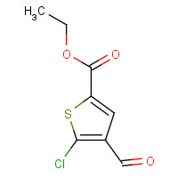 74598-06-4 ethyl 5-chloro-4-formylthiophene-2-carboxylate chemical structure