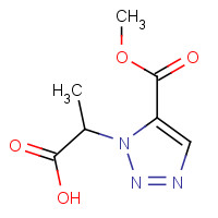 1190392-89-2 2-(5-methoxycarbonyltriazol-1-yl)propanoic acid chemical structure