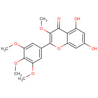 14585-04-7 5,7-dihydroxy-3-methoxy-2-(3,4,5-trimethoxyphenyl)chromen-4-one chemical structure