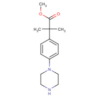 1095540-43-4 methyl 2-methyl-2-(4-piperazin-1-ylphenyl)propanoate chemical structure