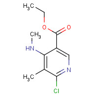 1538605-35-4 ethyl 6-chloro-5-methyl-4-(methylamino)pyridine-3-carboxylate chemical structure