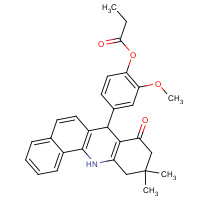 893772-47-9 [4-(10,10-dimethyl-8-oxo-7,9,11,12-tetrahydrobenzo[c]acridin-7-yl)-2-methoxyphenyl] propanoate chemical structure