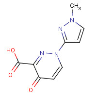 1314396-76-3 1-(1-methylpyrazol-3-yl)-4-oxopyridazine-3-carboxylic acid chemical structure