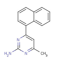 92554-55-7 4-methyl-6-naphthalen-1-ylpyrimidin-2-amine chemical structure