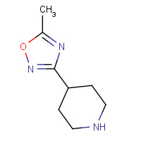757175-70-5 5-methyl-3-piperidin-4-yl-1,2,4-oxadiazole chemical structure