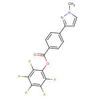 915707-42-5 (2,3,4,5,6-pentafluorophenyl) 4-(1-methylpyrazol-3-yl)benzoate chemical structure