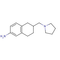 331758-97-5 6-(pyrrolidin-1-ylmethyl)-5,6,7,8-tetrahydronaphthalen-2-amine chemical structure