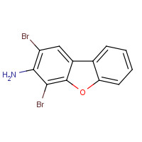 133953-35-2 2,4-dibromodibenzofuran-3-amine chemical structure