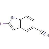 1243279-26-6 2-iodo-1H-indole-5-carbonitrile chemical structure