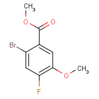 1007455-22-2 methyl 2-bromo-4-fluoro-5-methoxybenzoate chemical structure
