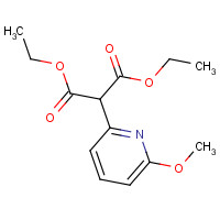 1259929-73-1 diethyl 2-(6-methoxypyridin-2-yl)propanedioate chemical structure