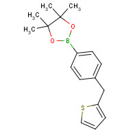 1007847-76-8 4,4,5,5-tetramethyl-2-[4-(thiophen-2-ylmethyl)phenyl]-1,3,2-dioxaborolane chemical structure