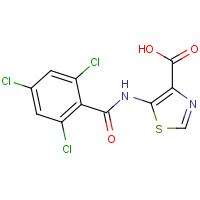 874288-96-7 5-[(2,4,6-trichlorobenzoyl)amino]-1,3-thiazole-4-carboxylic acid chemical structure