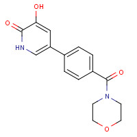 1333146-01-2 3-hydroxy-5-[4-(morpholine-4-carbonyl)phenyl]-1H-pyridin-2-one chemical structure