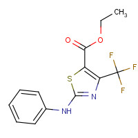 937597-96-1 ethyl 2-anilino-4-(trifluoromethyl)-1,3-thiazole-5-carboxylate chemical structure
