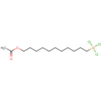 53605-77-9 11-trichlorosilylundecyl acetate chemical structure