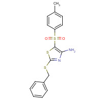 117420-86-7 2-benzylsulfanyl-5-(4-methylphenyl)sulfonyl-1,3-thiazol-4-amine chemical structure