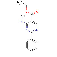 226954-89-8 ethyl 4-(methylamino)-2-phenylpyrimidine-5-carboxylate chemical structure