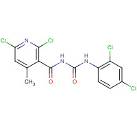 286430-78-2 2,6-dichloro-N-[(2,4-dichlorophenyl)carbamoyl]-4-methylpyridine-3-carboxamide chemical structure