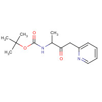 1259520-73-4 tert-butyl N-(3-oxo-4-pyridin-2-ylbutan-2-yl)carbamate chemical structure