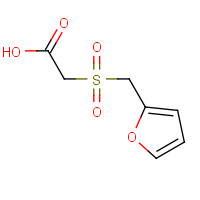 108499-27-0 2-(furan-2-ylmethylsulfonyl)acetic acid chemical structure