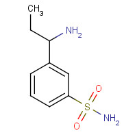 889936-99-6 3-(1-aminopropyl)benzenesulfonamide chemical structure