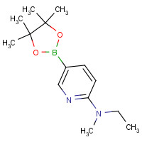 1257554-16-7 N-ethyl-N-methyl-5-(4,4,5,5-tetramethyl-1,3,2-dioxaborolan-2-yl)pyridin-2-amine chemical structure