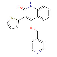 1263051-29-1 4-(pyridin-4-ylmethoxy)-3-thiophen-2-yl-1H-quinolin-2-one chemical structure