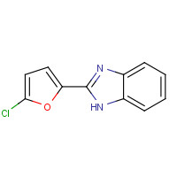 4303-18-8 2-(5-chlorofuran-2-yl)-1H-benzimidazole chemical structure