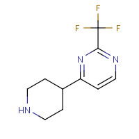 914299-53-9 4-piperidin-4-yl-2-(trifluoromethyl)pyrimidine chemical structure