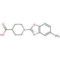 1048917-20-9 1-(5-methyl-1,3-benzoxazol-2-yl)piperidine-4-carboxylic acid chemical structure