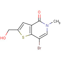 1610520-62-1 7-bromo-2-(hydroxymethyl)-5-methylthieno[3,2-c]pyridin-4-one chemical structure