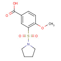 299181-37-6 4-methoxy-3-pyrrolidin-1-ylsulfonylbenzoic acid chemical structure