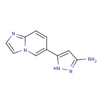 948883-30-5 5-imidazo[1,2-a]pyridin-6-yl-1H-pyrazol-3-amine chemical structure