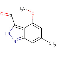 885522-48-5 4-methoxy-6-methyl-2H-indazole-3-carbaldehyde chemical structure