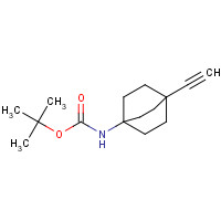 1417551-40-6 tert-butyl N-(1-ethynyl-4-bicyclo[2.2.2]octanyl)carbamate chemical structure