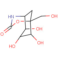 85281-06-7 6,7,8-trihydroxy-5-(hydroxymethyl)-4-oxa-2-azabicyclo[3.3.1]nonan-3-one chemical structure