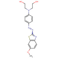 6373-93-9 2-[N-(2-hydroxyethyl)-4-[(6-methoxy-1,3-benzothiazol-2-yl)diazenyl]anilino]ethanol chemical structure