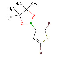 942070-22-6 2-(2,5-dibromothiophen-3-yl)-4,4,5,5-tetramethyl-1,3,2-dioxaborolane chemical structure