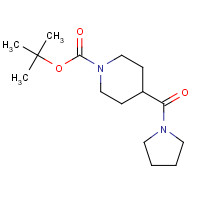 188979-06-8 tert-butyl 4-(pyrrolidine-1-carbonyl)piperidine-1-carboxylate chemical structure
