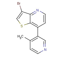 1428882-12-5 3-bromo-7-(4-methylpyridin-3-yl)thieno[3,2-b]pyridine chemical structure