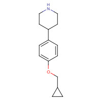 1211579-35-9 4-[4-(cyclopropylmethoxy)phenyl]piperidine chemical structure