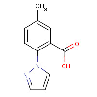 1214622-46-4 5-methyl-2-pyrazol-1-ylbenzoic acid chemical structure